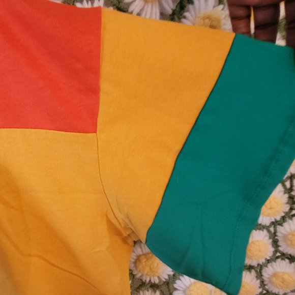 NWT Ashley Stewart Colorblock Crop Top - Picture 4 of 5